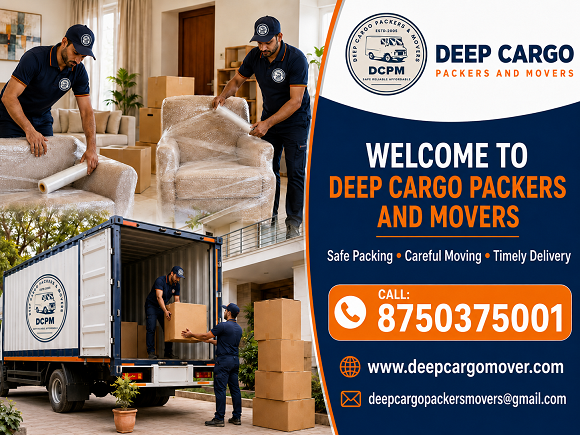Deep Cargo team preparing household goods
